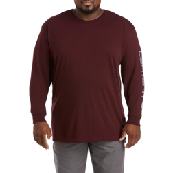 Carhartt Loose Fit Heavyweight Long Sleeve Logo Sleeve Graphic T-shirt - Port