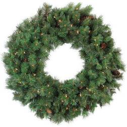 Northlight Pre-Lit Royal Oregon Pine Artificial Wreath 36-Inch Christmas Decoration