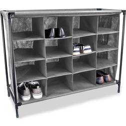 Sunbeam cubby shelf organizer fabric 4 tier Shoe Rack