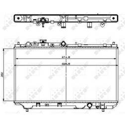 NRF Radiator, engine cooling 509512