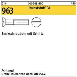 Sonstige M 5X16 DIN 963 nylon undersænket maskinskrue 200