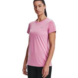 Under Armour Tech SSC-Solid Tee Shirt Planet Pink/Metallic Silver