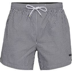 HUGO BOSS Velvetfish Seersucker Swimshorts Black/White