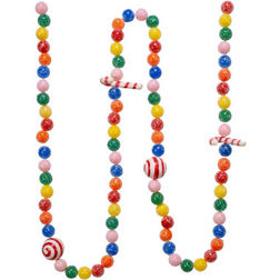 Kurt Adler s. h2047 candy themed plastic garland, multicolor, 6 feet long