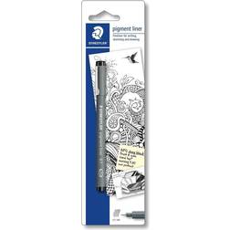 Staedtler Pigment Liner Fineliner Pen with Line Width 0.1 mm Black