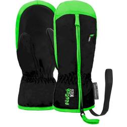 reusch Kid's Ben Mitten - Black/Neon Green (14493-7716)