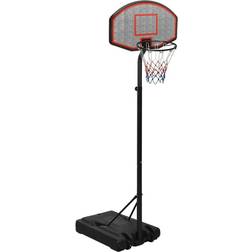 vidaXL Basketkorg med stativ svart 237-307 cm polyeten