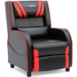 Ranger S Pushback Recliner Chair Black and Red