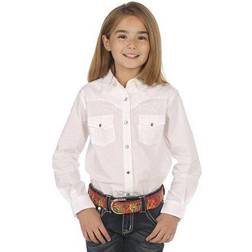 Wrangler Girl's Long Sleeve Western Snap Shirt