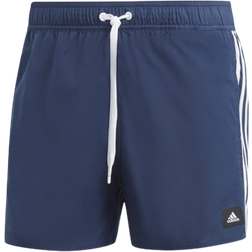 Adidas 3-Stripes CLX Very Short Length Swim Shorts - Team Navy Blue/White