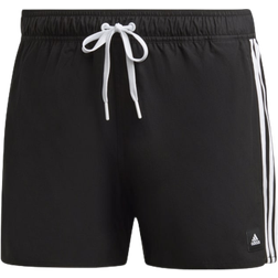 Adidas 3-Stripes CLX Very Short Length Swim Shorts - Black/White