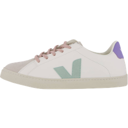 Veja Kid's Esplar Leather Sneaker - Extra White Matcha Lavander