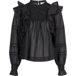 Neo Noir Sarna S Voile Blouse - Black