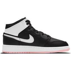 NIKE Air Jordan 1 Mid GS - Black/Arctic Pink/White