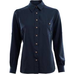 Aclima LeisureWool Woven Wool Shirt Woman Navy Blazer