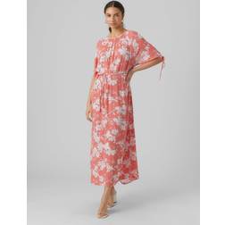Vero Moda Lång Klänning Georgia peach