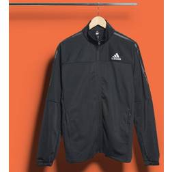 Adidas 3 Stripes Knit Jacket Black Male