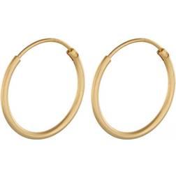 Pernille Corydon Micro Plain Hoops - Gold