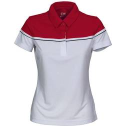 Cutter & Buck Sunset Polo Shirt - White/Red