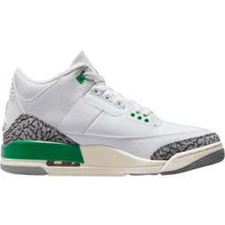 NIKE Air Jordan 3 Retro W - White/Lucky Green/Varsity Red/Cement Grey/Sail