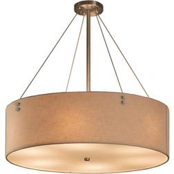 Justice Group Textile Finials Drum Light Pendant Lamp