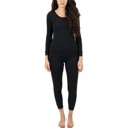 Leveret Women's Classic Pajamas - Black