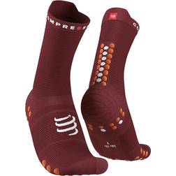 Compressport Pro Racing V4.0 Run High Socks Unisex - Spd Apple/Dk Cheddar