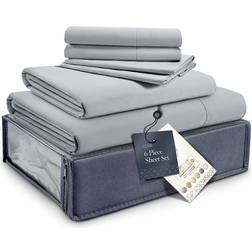 Belador Luxury Underlakan Grå, Beige, Vit, Blå (274.3x259.1cm)