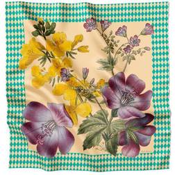 Flora Danica Denmark Harlequin Flower Sidenscarf