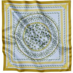 Flora Danica Denmark Green Flower Circle Sidenscarf