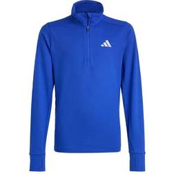 adidas Aeroready Half Zip Long Sleeve Jersey - Lucid Blue/Reflective Silver (HR5930)