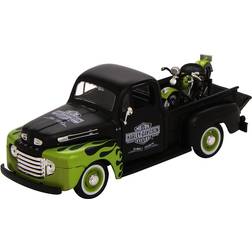 Maisto 1948 Ford F1 Pickup & Harley Davidson FL Panhead 1:24