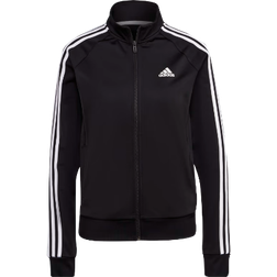 adidas Primegreen Essentials Warm-Up Slim 3-Stripes Track Jacket - Black