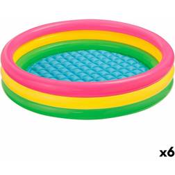 Intex Oppustelig Pool til Børn Sunset Ringe 147 x 33 x 147 cm 275 L 6 enheder