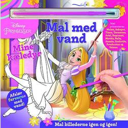 Mal Med Vand Disney Prinsesser Mine Kæledyr bog Med Pensel Farvelæg Igen Og Igen