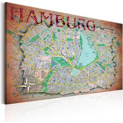 Artgeist Map of Hamburg Billede