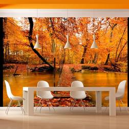 Artgeist Fototapet Autumn, Efterårsbro flere størrelser 350x270