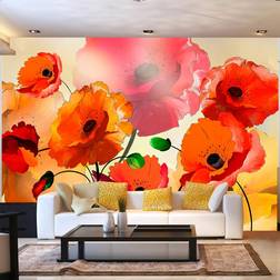 Artgeist Fototapet Velvet Poppies 200 x 140 cm