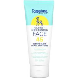 Coppertone Sunscreen Lotion, Oil Free + Shine Control, Face, SPF