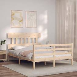 vidaXL brown, 120 Bed Frame Headboard