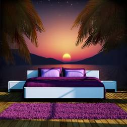 Artgeist Fototapet Romantic evening on the beach 300 x 210 cm