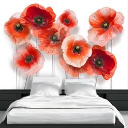 Artgeist Fototapet Nine poppies 250 x 175 cm