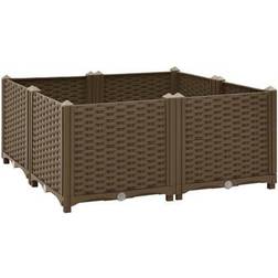 vidaXL Højbed 80x80x38 polypropylen Plantekasse