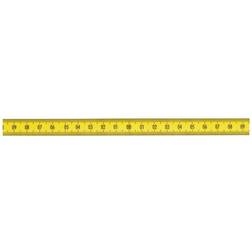 Diesella Selvklæbende Pit båndmål 250 125-0-125 cm GUL Målebånd