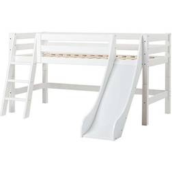 HoppeKids ECO Luxury Halvhög Loftsäng Med Rutsjebana 90 x 200 cm 90x200cm