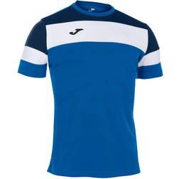 Joma Men's Crew IV Short Sleeve T-Shirts - Royal Blue/Navy