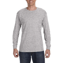 Hanes Men's Authentic Long-Sleeve T-shirt - Light Steel