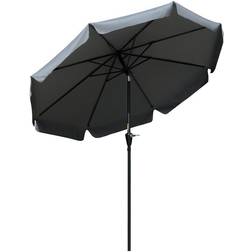 OutSunny 2.7m Patio Umbrella Garden Parasol Crank Ruffles