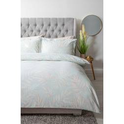 Belledorm Super King Clara Duvet Cover Green
