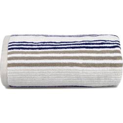 Allure Pair of Merlin Striped Bath Towel Grey, Blue
